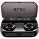 Wireless Earbuds, BLZK Latest Bluetooth 5.0 True Wireless Bluetooth Earbuds, with bass 3D Stereo Sound Wireless Headphones, Built-in Microphone LED Digital Shows Charging Charge (Black)