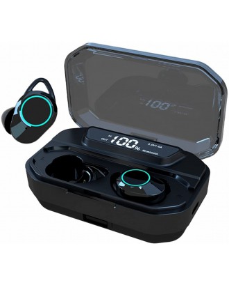 CUFOK Bluetooth Earbuds True Wireless Sport Headphones HiFi Bass Noise Canceling TWS Ear Buds with Charging Case Waterproof Earphones Microphone Compatible with Apple iPhone Android Samsung Phone